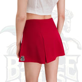 High-Rise Pleated Zipper Solid Mini Skort – Chic, Modern & Stylish
